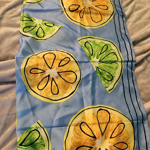 Talbots Citrus Silk Scarf - Picture 2 of 5